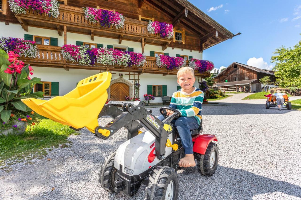 Biobauernhof Stegerbauer Appartement Maria Alm am Steinernen Meer Buitenkant foto