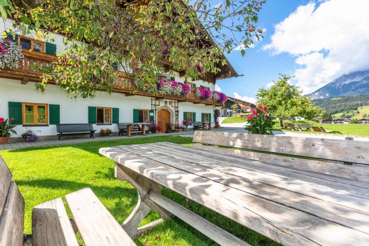 Biobauernhof Stegerbauer Appartement Maria Alm am Steinernen Meer Buitenkant foto