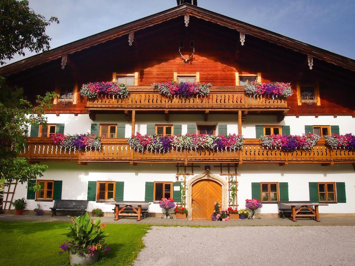 Biobauernhof Stegerbauer Appartement Maria Alm am Steinernen Meer Buitenkant foto