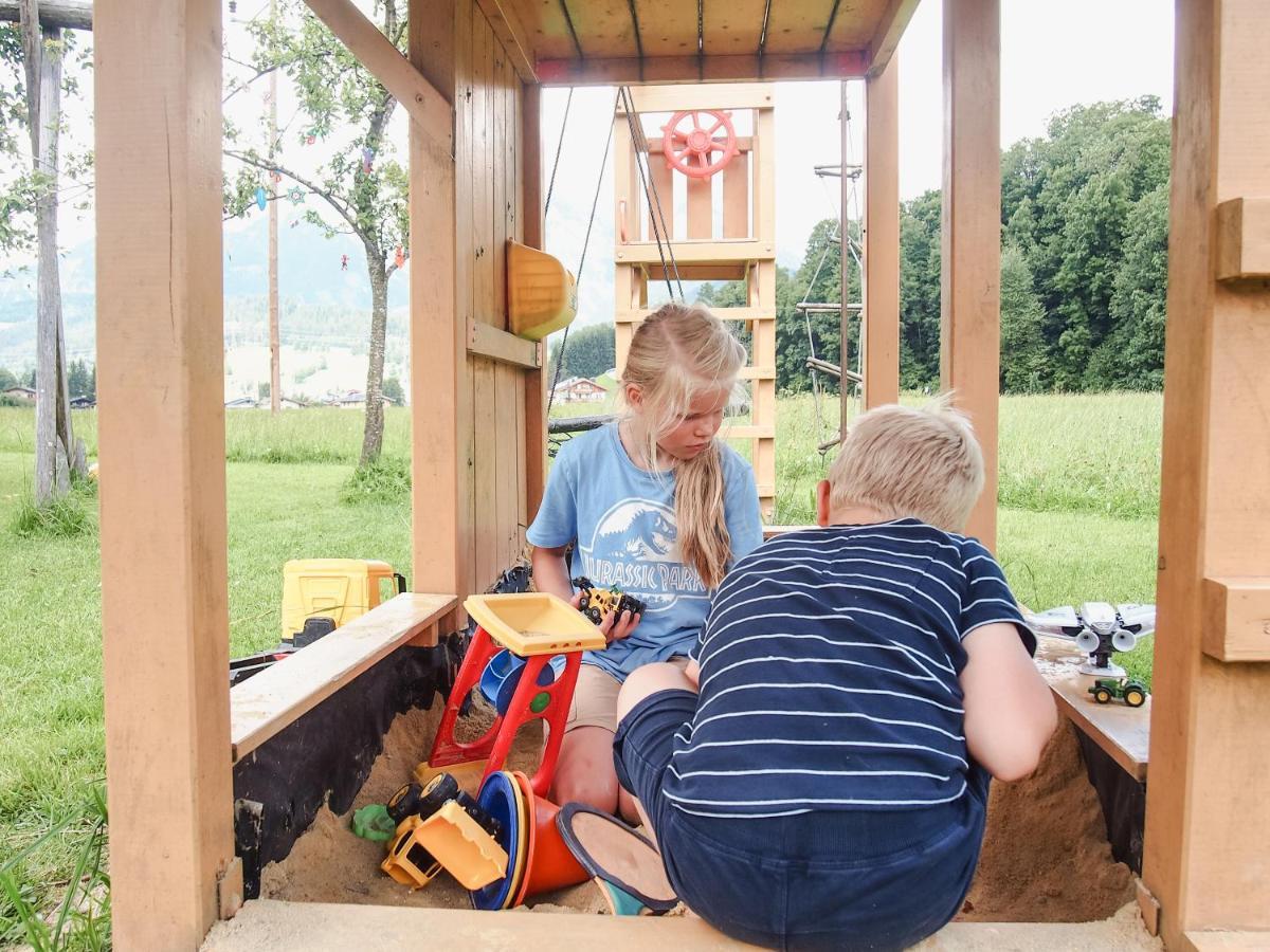 Biobauernhof Stegerbauer Appartement Maria Alm am Steinernen Meer Buitenkant foto
